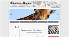 Desktop Screenshot of betoniarnia-dopiewo.pl